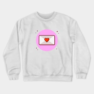 Evenlope With Love Cartoon Vector Icon Illustration Crewneck Sweatshirt